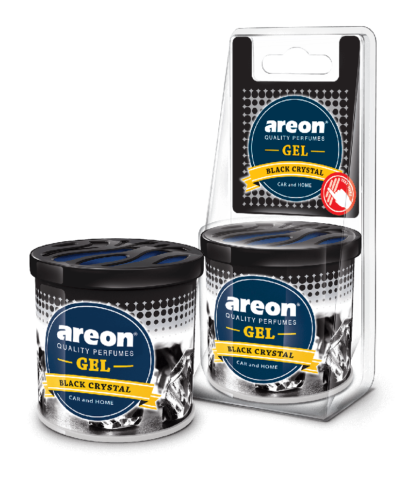 Areon Gel Can blister Black Crystal