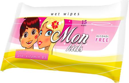 Wet Wipes- Mon kids with pro- vitamin B5