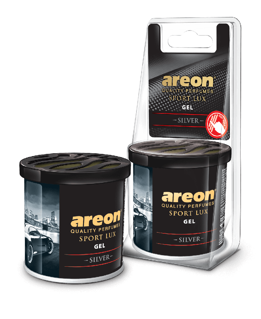 Areon Gel Can blister Sport Lux Silver