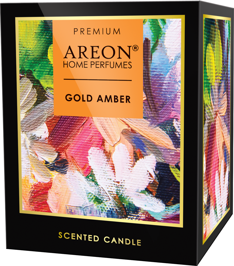 Areon Home Premium Scented Candle Gold Amber