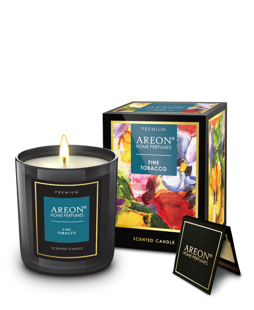 Areon Home Premium Scented Candle Fine Tabacco