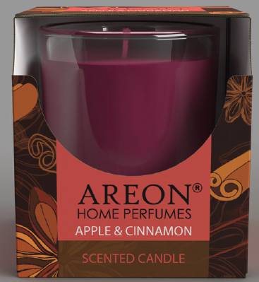 Areon Home Scented Candle Apple &amp; Cinnamon