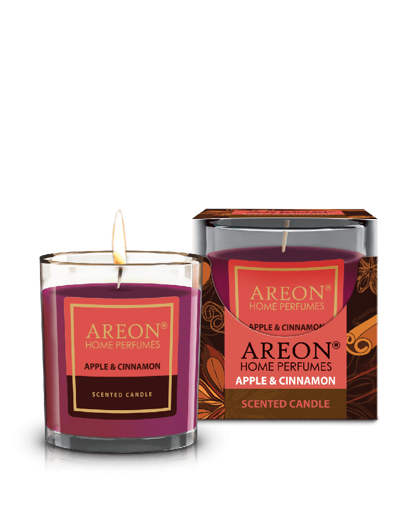 Areon Home Scented Candle Apple &amp; Cinnamon