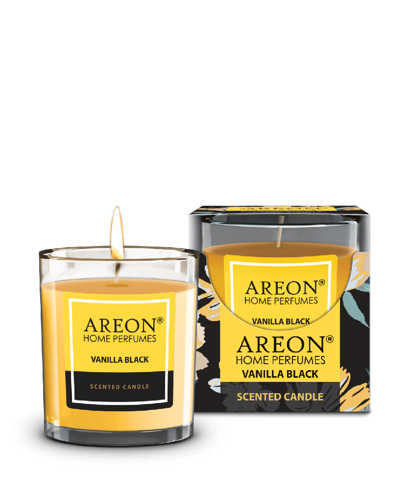 Areon Home Scented Candle Vanilla Black