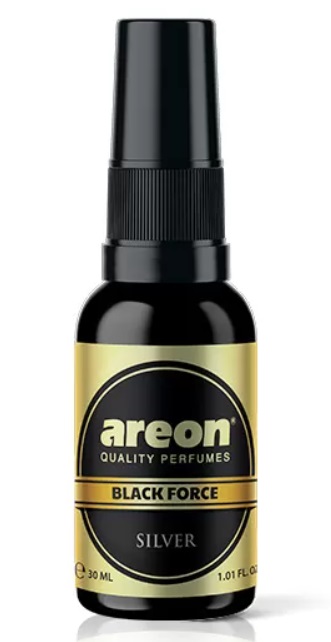 Areon Perfume Spray Black Force 30 ml Silver