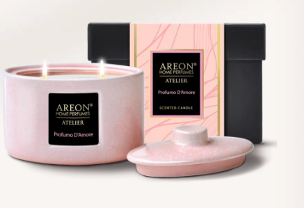 Areon Home Premium Scented Candle Atelier Profumo D'Amore