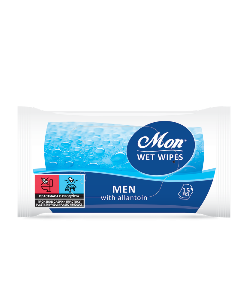 Wet Wipes 15 pcs - Mon Men with allantoin