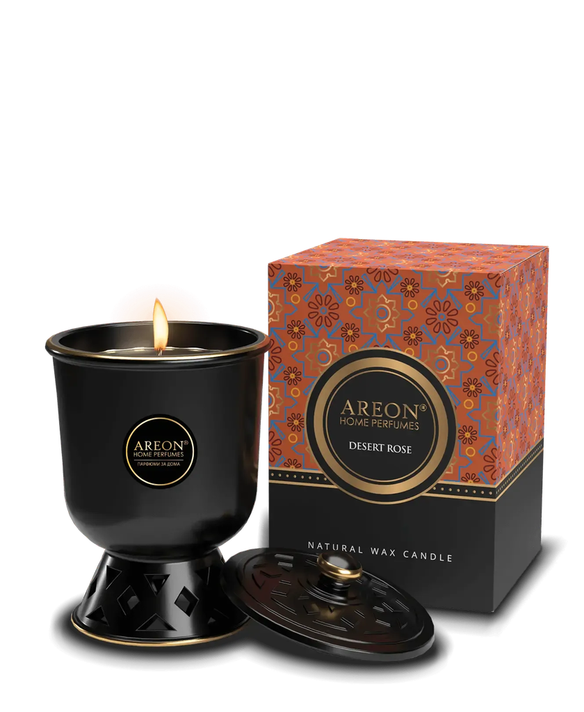 Areon Home Premium Scented Candle Orient Desert Rose