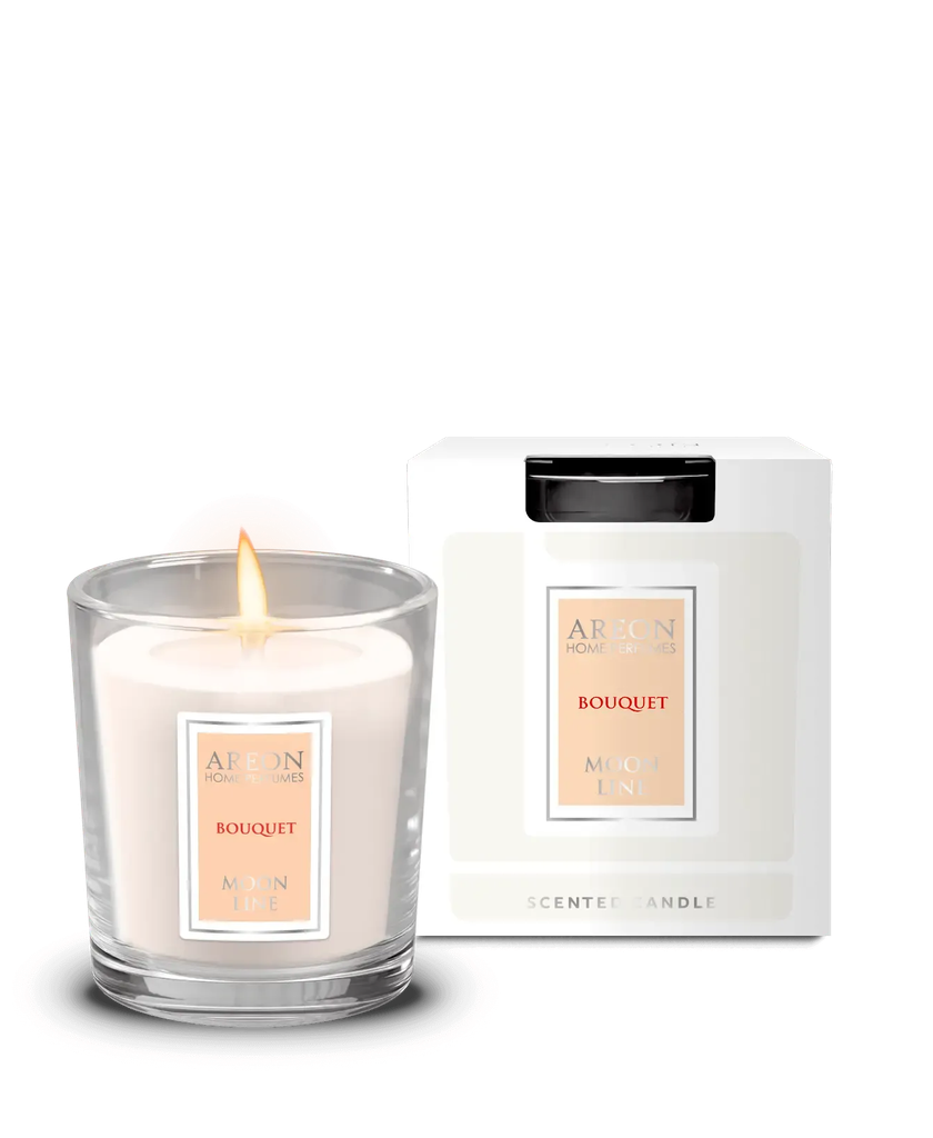 Areon Home Premium Scented Candle Moon Line Bouquet