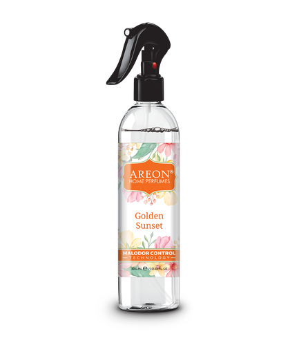 [AS02] Areon Home Malodor Control SPRAY 300 ML Golden Sunset