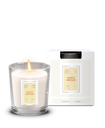 [CML06] Areon Home Premium Scented Candle Moon Line White Orchid